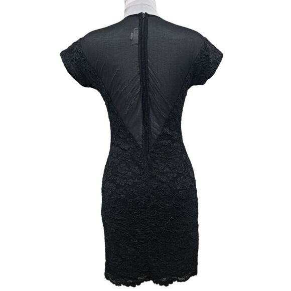 Vintage Frederick's Of Hollywood Gothic Illusion Sweetheart Neckline Y2K  Sz 7/8 - Picture 3 of 14